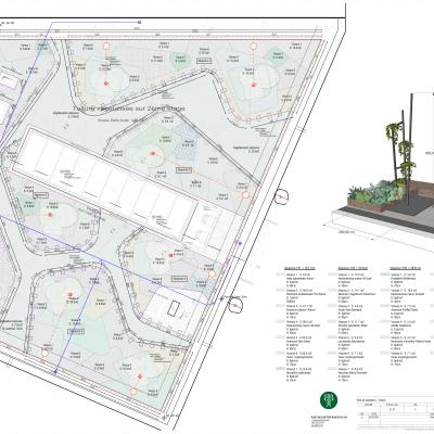 Plan De Plantation Et Details Constructifs